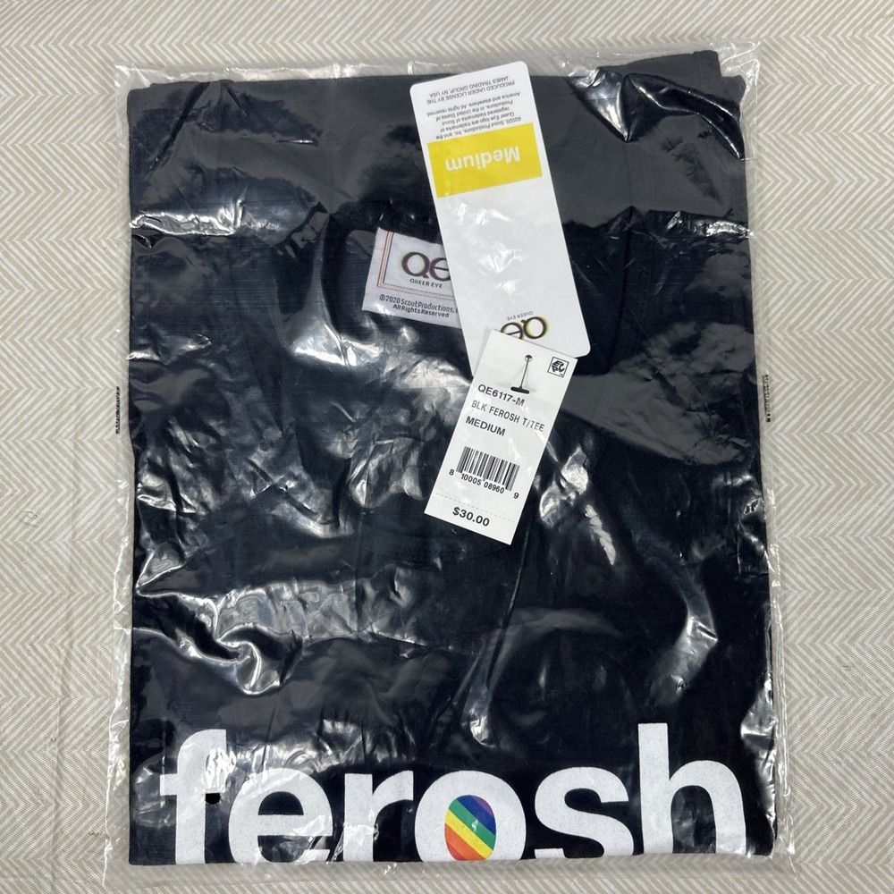 Queer Eye Graphic Tee Shirt Adults Medium ferosh Black short sleeve NWT - Picture 1 of 3